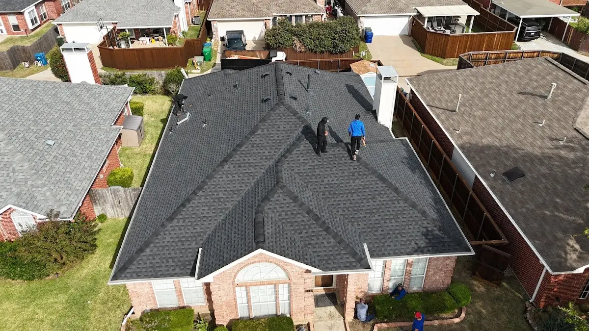 Slate & Tile Roof Repair work in progress on a Murfreesboro property